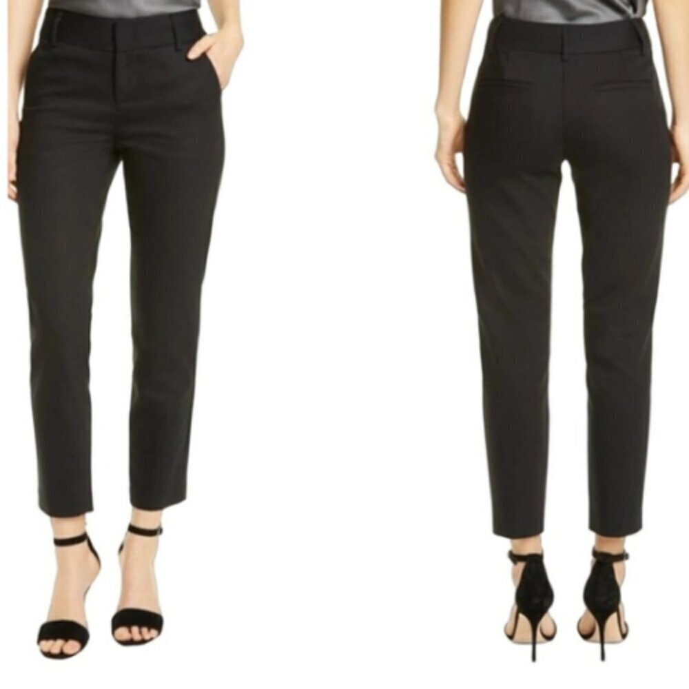Alice + Olivia Womens 2 Crepe Employed Career Dress Trouser In Black
